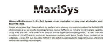 Autel Maxisys MS908 Automotive Diagnostic Scanner Tool and Analysis System with All Systems Diagnosis and Advanced Codin