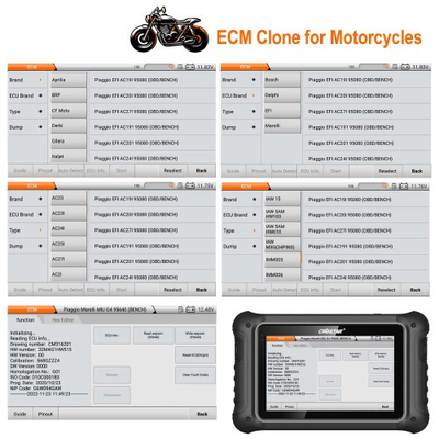 OBDSTAR DC706 ECU Tool Full Version with MP001 Set for Car and Motorcycle ECM & TCM & BODY Clone Support 710+ ECM types