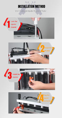 Launch CNC603A Ultrasonic Fuel Injector Cleaner Tester 4/6 Cyl 110-240V