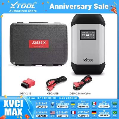 XTOOL XVCI MAX J2534 Programming ECU Coding Automotive Diagnostic Tools Key Program For GM/Fo-rd/Lexus/Hon-da/Acura/Niss-an