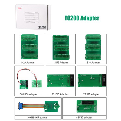 V1.2.6.0 CG FC200 ECU Programmer Full Version with New Adapters Set Protect Original Car Parts 6HP & 8HP / MSV90 / N55 / N20 / B48/ B58 Module Clone