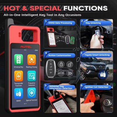 2025 Autel MaxiIM KM100 KM100E Universal Key Generator Kit Support Transponder Reading/ Cloning and IMMO Learning Free Update Online Lifetime