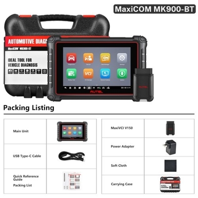 2025 Autel MaxiCOM MK900BT MK900-BT Bidirectional Diagnostic Scanner Update of MX900 MK808BT MK808S CAN-FD&DOIP