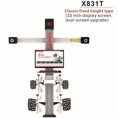 Launch X831T Classic Piattaforma 3D di posizionamento e sollevamento auto a quattro colonne di altezza fissa - versione aggiornata a doppio schermo da 32 pollici