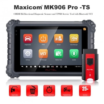 Autel MaxiCOM MK906 PRO-TS Automotive Diagnose and TPMS Relearn Tool Support FCA Access DoIP & CAN FD and ECU Coding