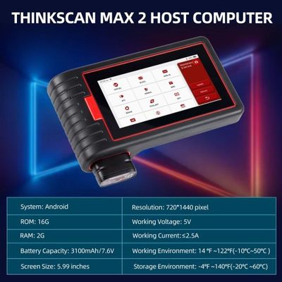 THINKCAR ThinkScan Max: Full-System Car Diagnostic Scanner with Lifetime Free Updates & Up to 28 Maintenance Functions