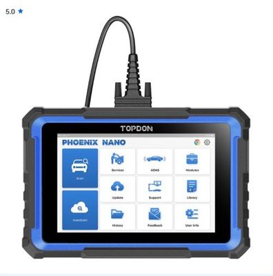 TOPDON Phoenix Nano 8" OE-Level Scan Tool Supports CAN-FD & DOIP Protocols Full System Diagnostics