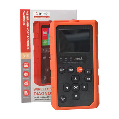 Xtruck 819 OBD2 Diagnostic Tool con 9 protocolli principali Supporto a display IPS da 2,8 pollici e connettore OBDII a 16 pin