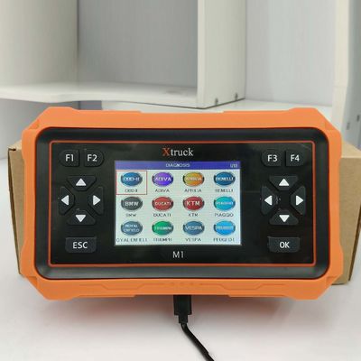 Xtruck M1 Professional Scanner per motociclette con Display di stato di prontezza I/M Guida alla risoluzione dei problemi e 120+ funzioni speciali
