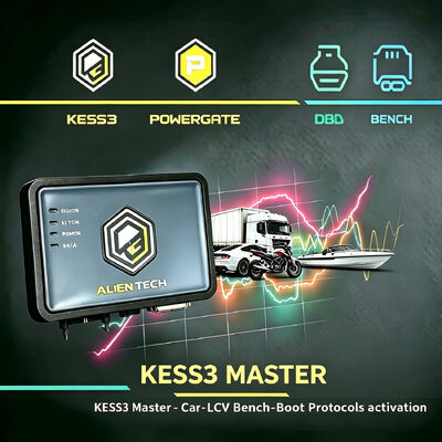 AlienTech KESS V3 ECU TCU Strumento di programmazione OBD per automobili Protocollo di diagnostica Dispositivo LCD ECU Chip Tuning Strumento di riprogrammazione online