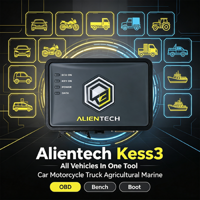 Piattaforma di Tuning ECU Alientech KESS V3 con Microprocessore Tri-Modal OBD Bench 7 volte più veloce e Trasferimento File 10 volte più veloce