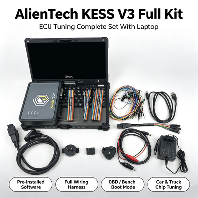 Programmatore di ECU per auto Alientech KESS3 con supporto completo del protocollo OBD e multilingue per OBD e Bench Tuning
