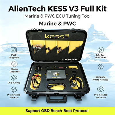 Alientech KESS3 ECU Programmer Diagnostic Device con Marine PWC Tuning OBD Bench Boot e abbonamento gratuito di 12 mesi