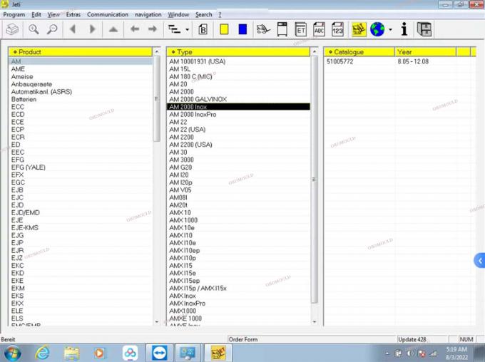 F110 tablet con For Judit Incado Box Jungheinrich 4 Forklift Strumento diagnostico con 4.37 Software Parts Catalogue Judit ET EN Strumenti diagnostici 33