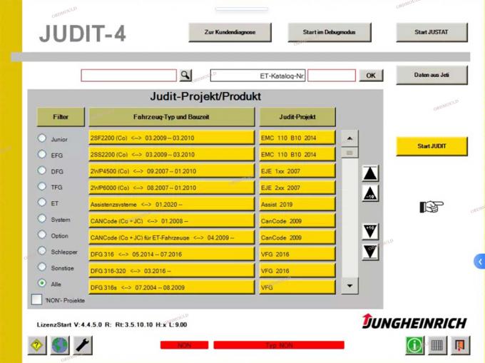 F110 tablet con For Judit Incado Box Jungheinrich 4 Forklift Strumento diagnostico con 4.37 Software Parts Catalogue Judit ET EN Strumenti diagnostici 36